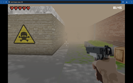 Zombie Strike Shooting Game  from Chrome web store to be run with OffiDocs Chromium online
