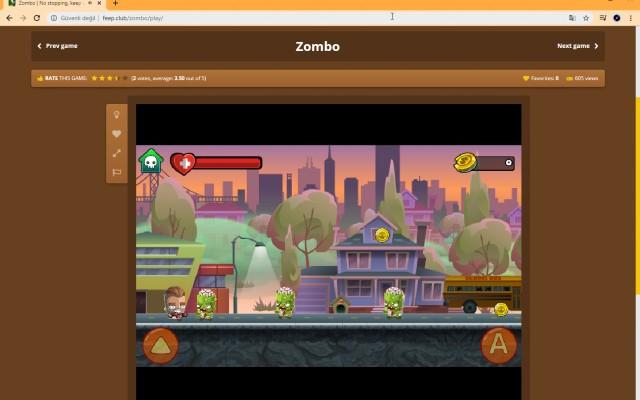 Zombo  from Chrome web store to be run with OffiDocs Chromium online