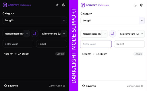 Zonvert Unit Converter  from Chrome web store to be run with OffiDocs Chromium online