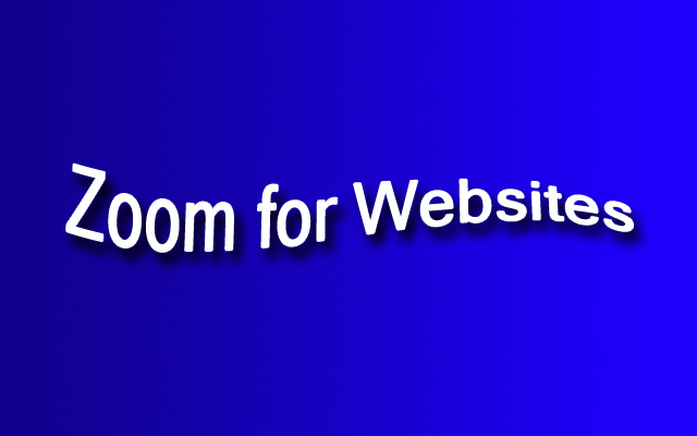 Zoom for Websites  from Chrome web store to be run with OffiDocs Chromium online