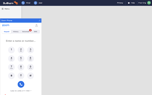 Zoom Phone For Bullhorn  from Chrome web store to be run with OffiDocs Chromium online