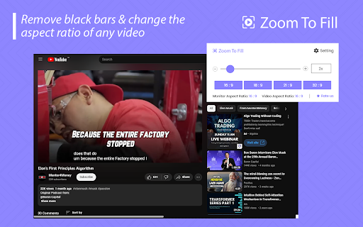 Zoom To Fill  from Chrome web store to be run with OffiDocs Chromium online