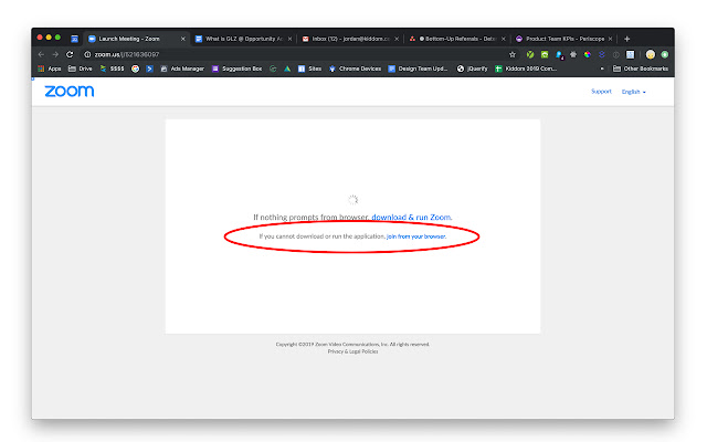 Zoom.us Always Show "Join From Web"  from Chrome web store to be run with OffiDocs Chromium online