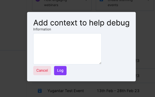 Zuddl Debugger  from Chrome web store to be run with OffiDocs Chromium online
