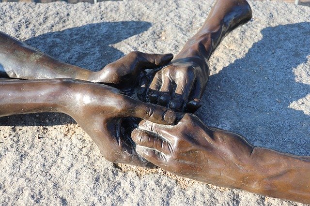Free download Sculpture Bronze Hands free photo template to be edited with GIMP online image editor