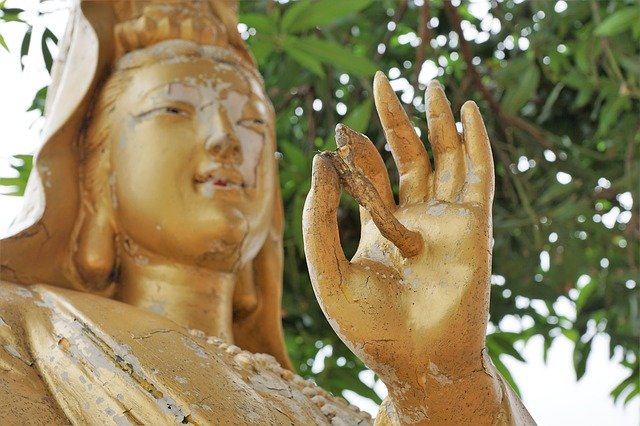 Free download Sculpture Gold Buddha -  free photo or picture to be edited with GIMP online image editor