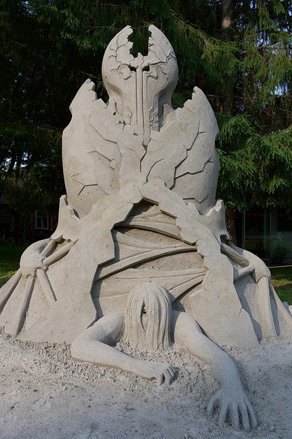 Free download Sculpture Sand Art -  free photo or picture to be edited with GIMP online image editor