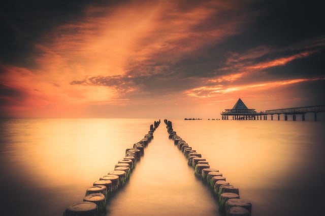 قم بتنزيل صورة مجانية لشاطئ البحر وغيوم بحر البلطيق وغسق البحر لتحريرها باستخدام محرر الصور المجاني عبر الإنترنت GIMP