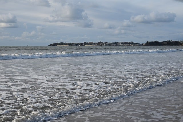 Free download sea beach waves normandy sleeve free picture to be edited with GIMP free online image editor