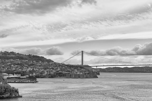 Free download sea bridge town coast free picture to be edited with GIMP free online image editor