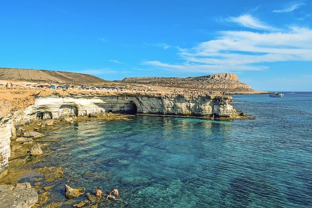 免费下载海海岸 Cape greco 自然悬崖免费图片以使用 GIMP 免费在线图像编辑器进行编辑