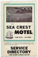 Free download Sea Crest Motel Service Directory (circa 1965) free photo or picture to be edited with GIMP online image editor