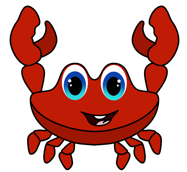 Free download Sea Drawing Crab Red -  free illustration to be edited with GIMP free online image editor