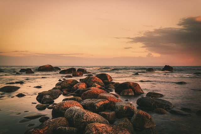 Free download sea dusk ocean sweden nature free picture to be edited with GIMP free online image editor