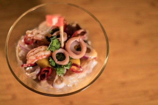 Free download Seafood Ceviche Shrimp -  free photo or picture to be edited with GIMP online image editor
