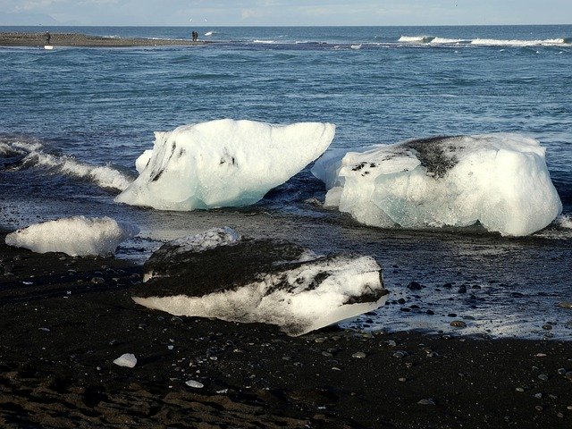 Free download Sea Glacier Beach -  free photo or picture to be edited with GIMP online image editor