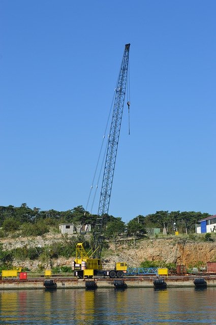 Téléchargement gratuit de Sea Industry Cran - photo ou image gratuite à modifier avec l'éditeur d'images en ligne GIMP