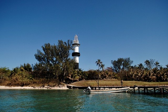 Gratis download Sea Island Lighthouse - gratis gratis foto of afbeelding om te bewerken met GIMP online afbeeldingseditor