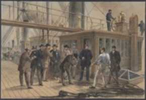 Free download Searching for the fault after hauling back the cable from the bottom of the Atlantic, July 31st, 1865 free photo or picture to be edited with GIMP online image editor