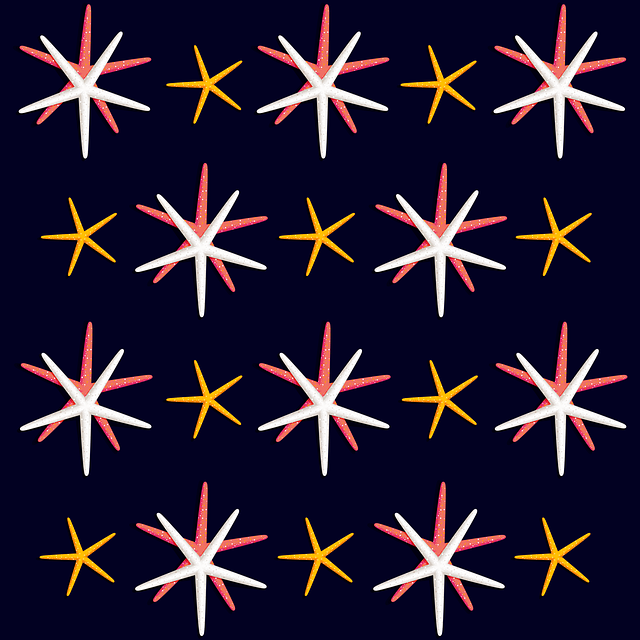 Free download Sea Stars Pattern -  free illustration to be edited with GIMP free online image editor