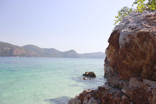 Template Photo Sea Summer Rock -  for OffiDocs