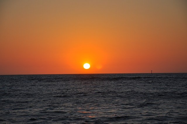 Template Photo Sea Sunset Abendstimmung Evening for OffiDocs