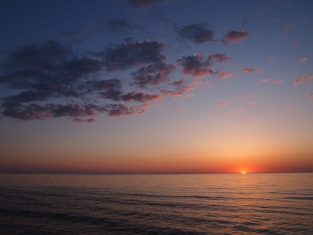 Free download Sea Sunset Evening -  free photo or picture to be edited with GIMP online image editor