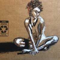 Free download SEATED FEMALE NUDE drawn on Recycled Amazon.com Cardboard by David Reuter Artist / Musician free photo or picture to be edited with GIMP online image editor