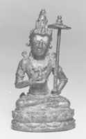 Free download Seated Male Deity Holding a Parasol and an Unidentified Object free photo or picture to be edited with GIMP online image editor
