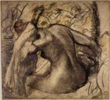 Free download Seated Nude Woman Drying Her Hair (Femme nue assise sessuyant les cheveux) free photo or picture to be edited with GIMP online image editor