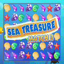 Sea Treasure Match 3  screen for extension Chrome web store in OffiDocs Chromium