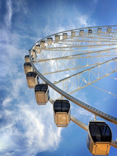 Bezpłatne pobieranie Seattle Ferris Wheel Pike Place - bezpłatne zdjęcie lub obraz do edycji za pomocą internetowego edytora obrazów GIMP
