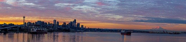 Descarga gratuita Seattle Mountain Boat: foto o imagen gratuitas para editar con el editor de imágenes en línea GIMP