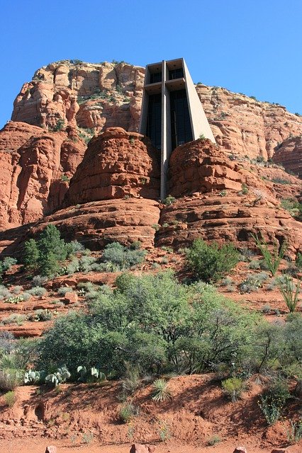 Gratis download Sedona Church - gratis foto of afbeelding om te bewerken met GIMP online afbeeldingseditor