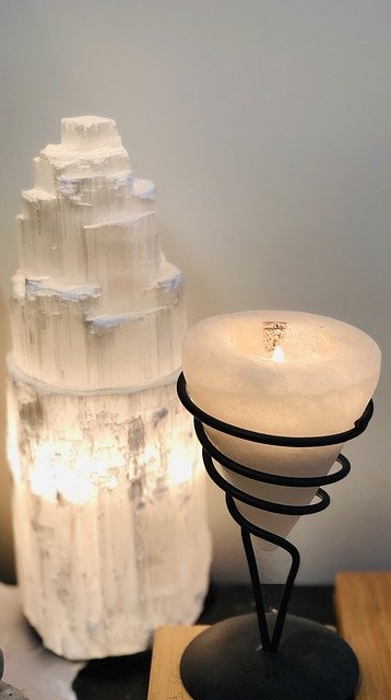 Free download Selenite Lamps Candle -  free photo or picture to be edited with GIMP online image editor