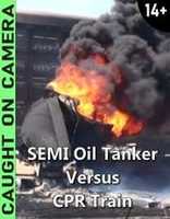 Free download Semi Oil Tanker Versus CPR Train free photo or picture to be edited with GIMP online image editor