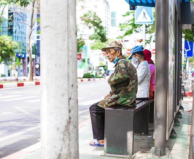 Free download senior bus stop wait waiting free picture to be edited with GIMP free online image editor