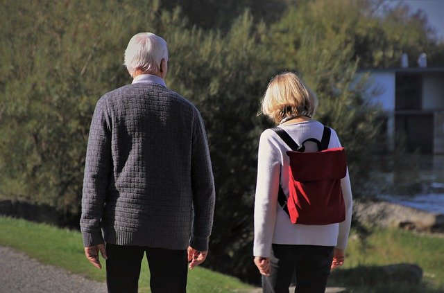 Free download senior pensioner walk free picture to be edited with GIMP free online image editor
