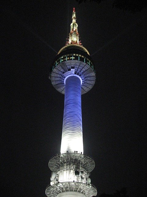 Free download seoul tower namsan tower free picture to be edited with GIMP free online image editor