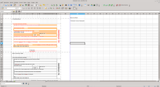 قم بتنزيل قالب Sepa Ueberweisung (LibreOffice Calc) DOC أو XLS أو PPT مجانًا ليتم تحريره باستخدام LibreOffice عبر الإنترنت أو OpenOffice Desktop عبر الإنترنت