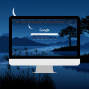 Serene Moonlight Tranquility at the River  screen for extension Chrome web store in OffiDocs Chromium