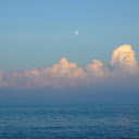 Serene Seascape Under a Pale Moon  screen for extension Chrome web store in OffiDocs Chromium