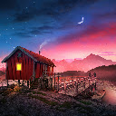 Serenity by the Lakeside Cabin  screen for extension Chrome web store in OffiDocs Chromium