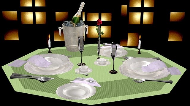 Free download Set Table Place Setting Design -  free illustration to be edited with GIMP free online image editor