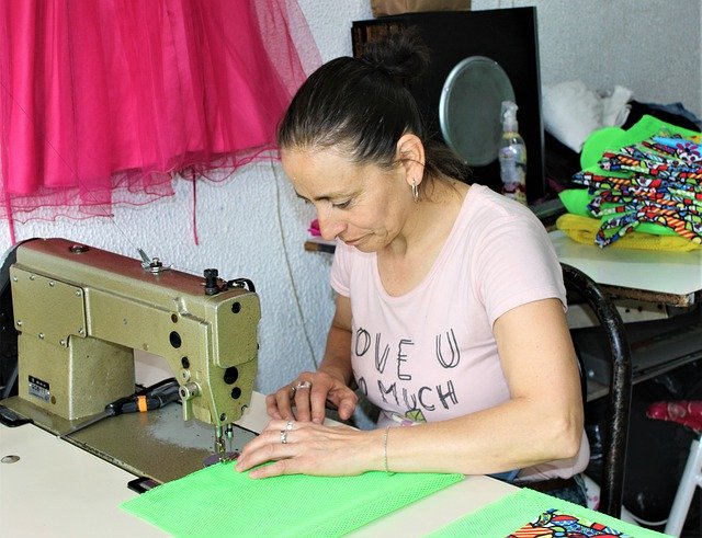 Free download Sewing Women Undertake -  free photo or picture to be edited with GIMP online image editor