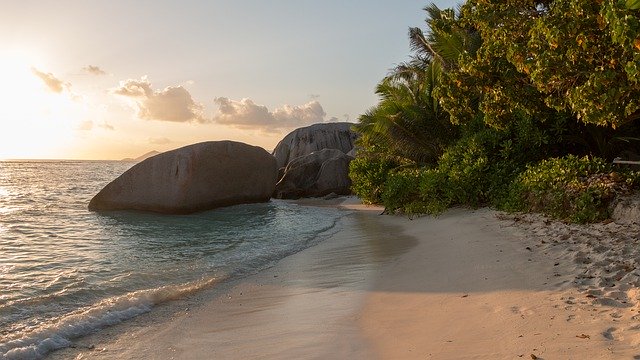 Free download Seychelles La Digue Sea An -  free free photo or picture to be edited with GIMP online image editor