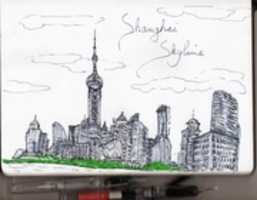 Free download Shanghai Skyline free photo or picture to be edited with GIMP online image editor