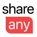 Shareany  screen for extension Chrome web store in OffiDocs Chromium