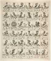 Free download Sheet of Rebuses with Birds with Human Heads free photo or picture to be edited with GIMP online image editor
