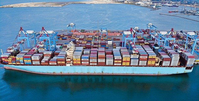 Free download Ship Container Port -  free photo or picture to be edited with GIMP online image editor